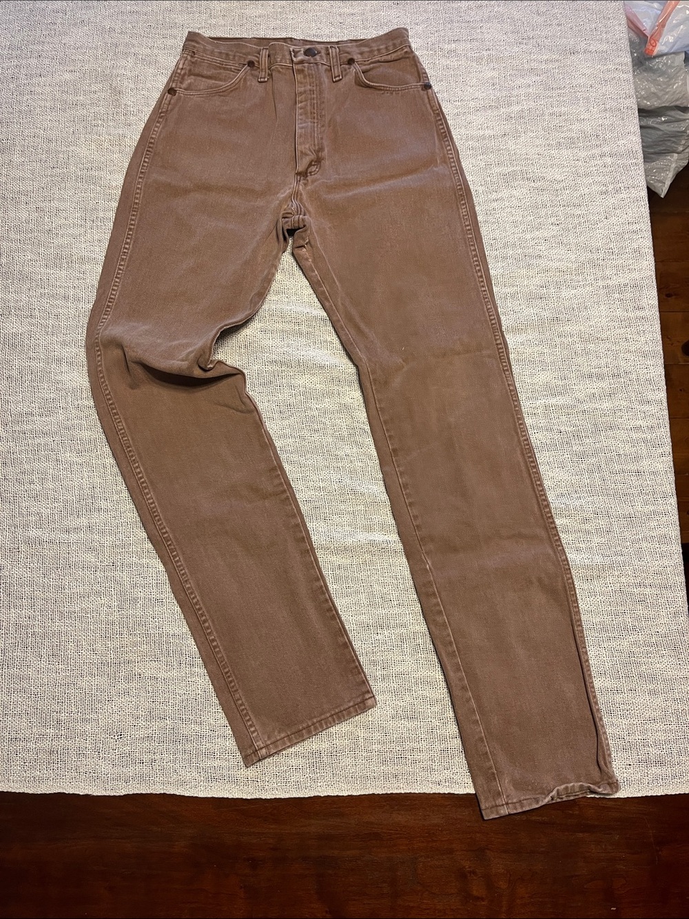 Vintage Wrangler Rust Brown High-Rise Straight Jeans